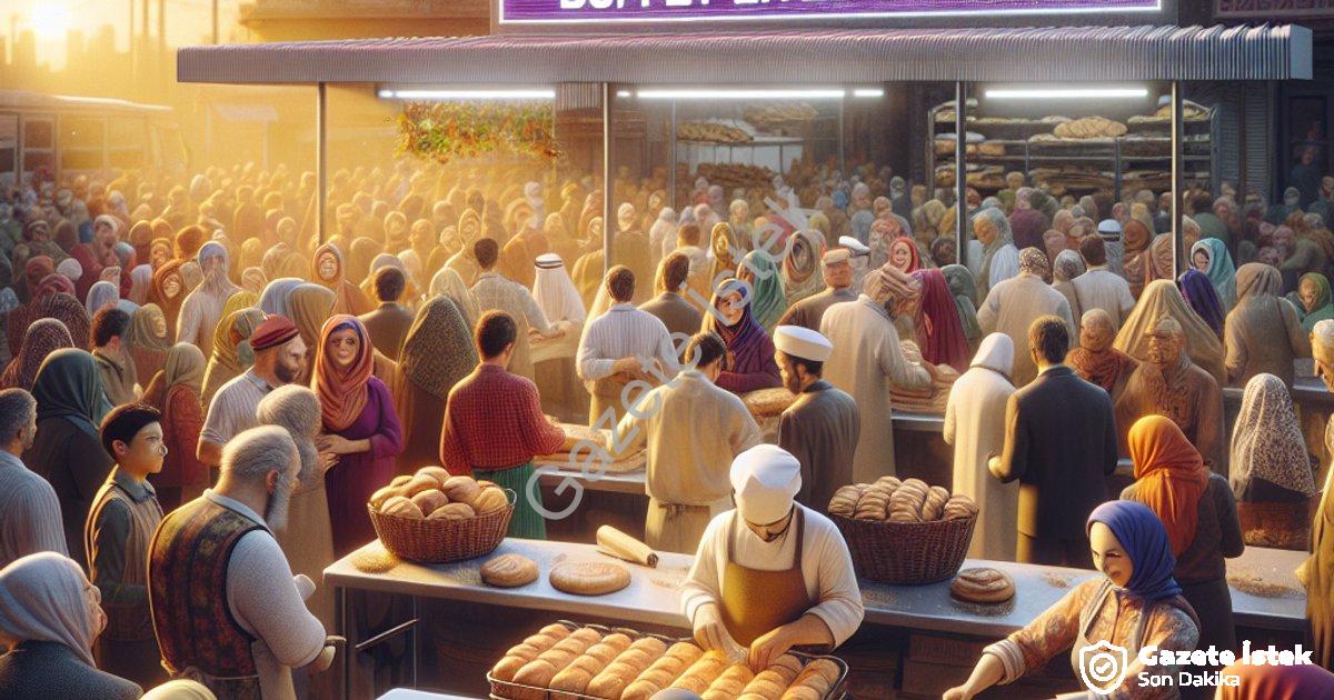 "Merkezefendi Halk Ekmek Ağı Genişliyor: 31. Büfe Hizmete Girdi" başlıklı haber için fotorealistik,