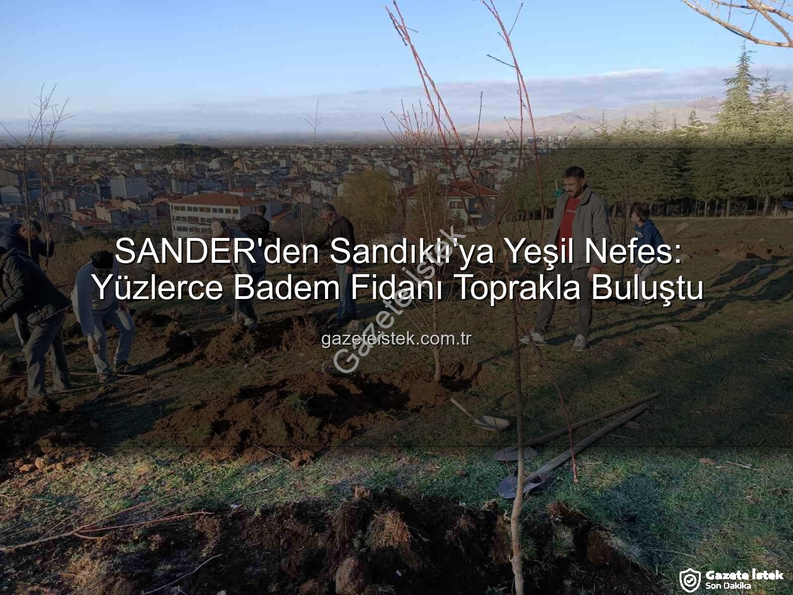 Sandıklı badem fidanı - SANDER'den Sandıklı'ya Yeşil Nefes: Yüzlerce Badem Fidanı Toprakla Buluştu