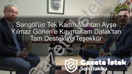 Sarıgöl Kaymakamı Kadın Muhtarı Ayşe Yılmaz Gönen’i Ziyaret Etti: Mahalle Sorunları Ele Alındı