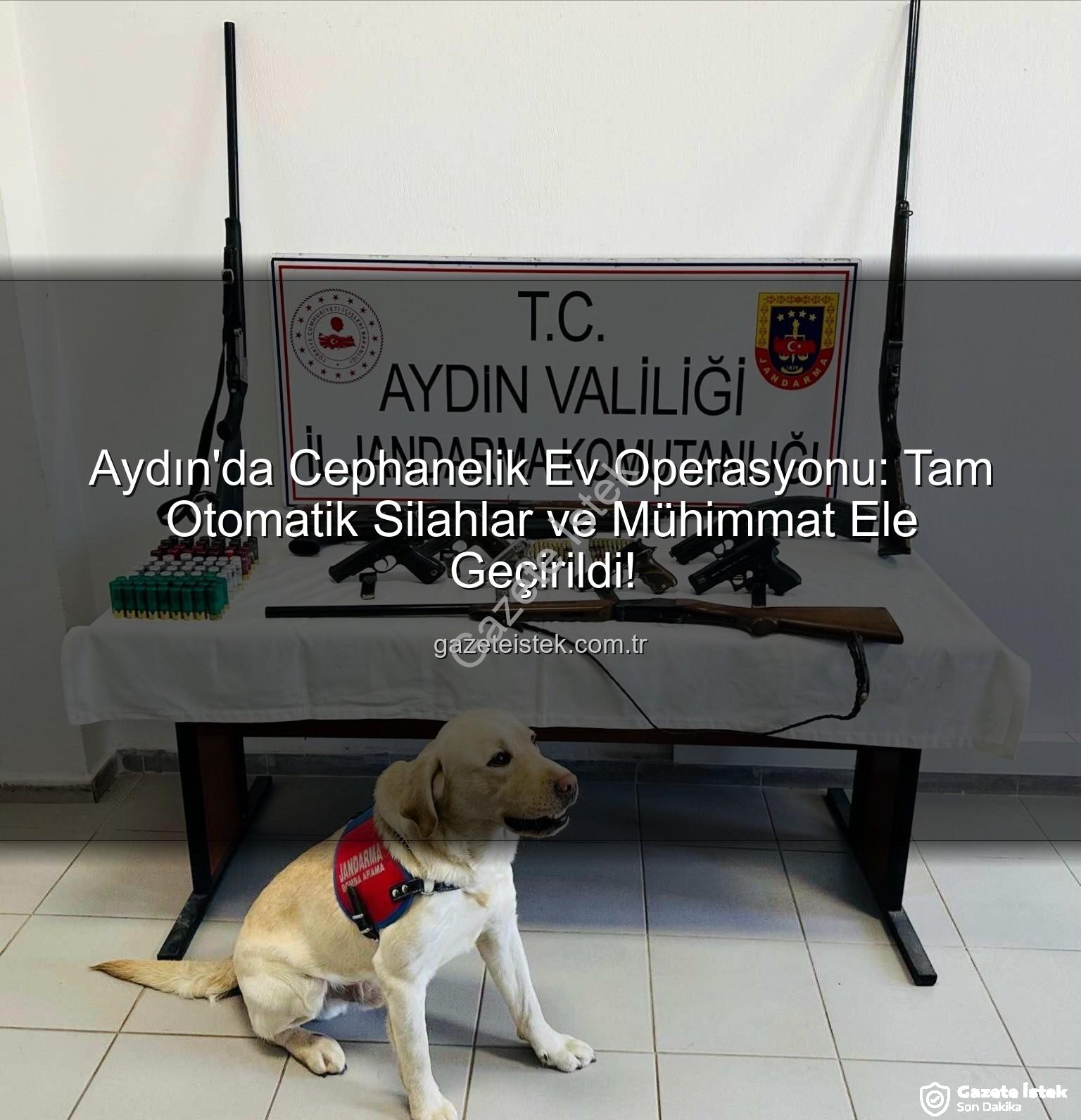 otomatik silahlar - Aydın'da Cephanelik Ev Operasyonu: Tam Otomatik Silahlar ve Mühimmat Ele Geçirildi!