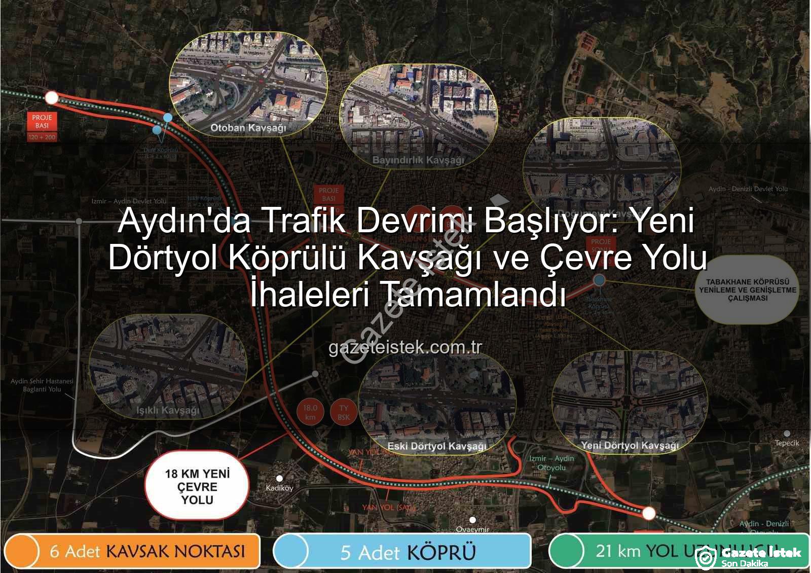 Aydın trafik - Aydın'da Trafik Devrimi Başlıyor: Yeni Dörtyol Köprülü Kavşağı ve Çevre Yolu İhaleleri Tamamlandı